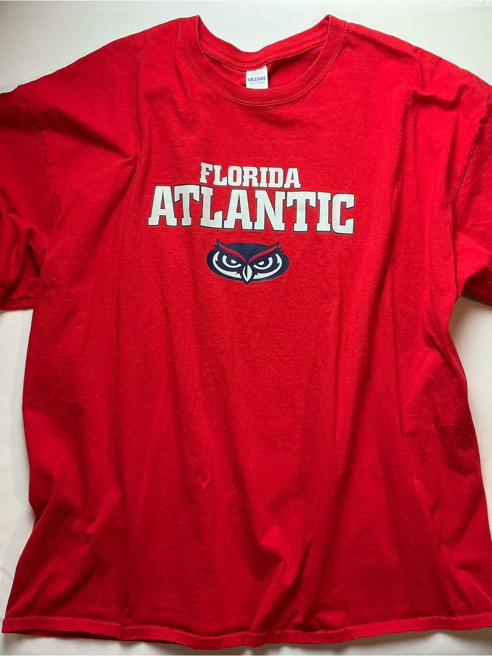 Gildan FAU Red Crewneck Graphic T-Shirt